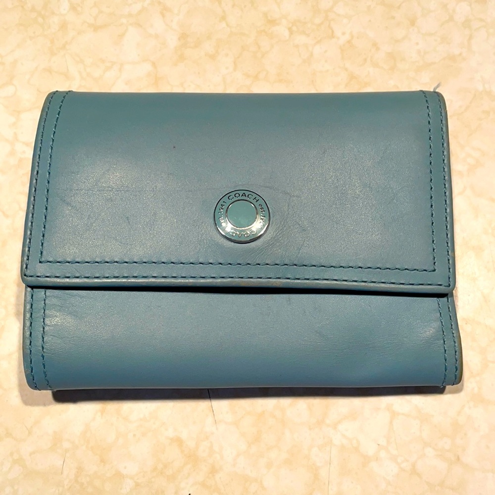 Coach leather wallet